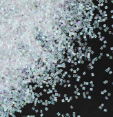 Конфетти фольга Цилиндры Перламутр Белый 0,2см 20г ВВ