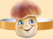 Ободок бумажный Гриб