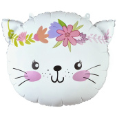 Шар фольга фигура голова Кошечка 23" 58см ВЗ