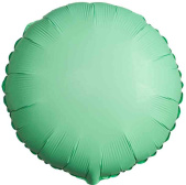 Шар фольга без рисунка 18"Fm круг матовый Мятный Mint