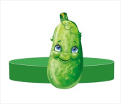 Ободок бумажный Огурец ИмП