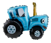 Шар фольга мини Синий трактор 12" 30смFL