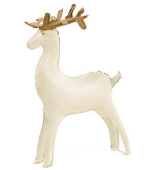 Шар фольга фигура AIR Олень Бежевый Сатин 49" 124смFL (упак)