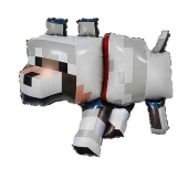 Шар фольга фигура Пиксельный волк 35" 89смFL