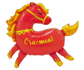 Шар фольга фигура Лошадка 38" 97смFL (упак)