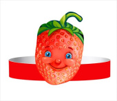 Ободок бумажный Клубника ИмП