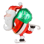 НГ Шар фольга фигура Дед Мороз с подарками 35" 89смFL (упак)