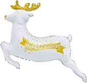 НГ Шар фольга фигура Новогодний олень 45" 114смFL