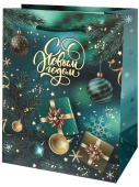 НГ Пакет бумажный M 18х23см Новогодние подарки