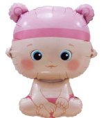 Шар фольга фигура Малышка Девочка 33" 84смFL (упак)