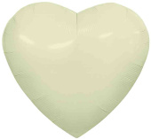 Шар фольга без рисунка 36"AG Сердце пастель Пыльный лайм