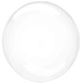 Шар Сфера Бабблс без рисунка 05"Deco Прозрачный Кристалл (синяя упаковка)