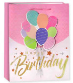 Пакет бумажный XL 31х41см Милый праздник Дизайн №4 Металлик