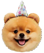 Шар фольга фигура Собачка в колпачке 28" 71смFL (упак)