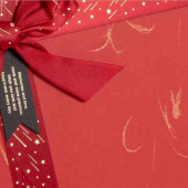 Коробка квадрат 17х17х8см Волшебный праздник Красный