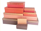 Коробка прямоугольник 19х13х6см Стильный декор Ассорти Металлик