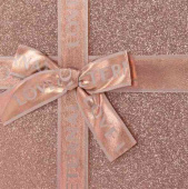 Коробка прямоугольник 23х16х9см Роскошный подарок Розовое Золото