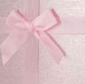 Коробка прямоугольник 23х16х9см Чудесный подарок Нежно-розовый