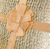 Коробка прямоугольник 21х14х8см Эффектный подарок Золото Металлик