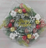 НГ Венок новогодний Merry Cristmas 40х40смАА