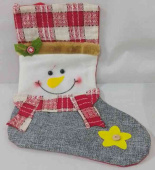 НГ Декоративное украшение Носок подарочный 40смАА