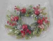 НГ Венок новогодний Украшенный 35х35смАА
