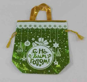 НГ Мешочек для подарков с ручками 24х26см С НГАА