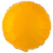 Шар фольга без рисунка 18"GR круг пастель Матовый Горчичный