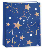 Пакет бумажный XXL 50х72см Большие звезды Дизайн №1