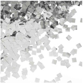 Конфетти фольга Квадрат Металлик Серебро 0,5см 50г ВВ