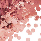 Конфетти фольга Круг Металлик Розовое Золото 2см 50г ВВ