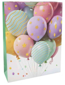 Пакет бумажный XXL 50х72см Множество шаров Дизайн №1