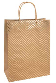 Пакет крафт L 24х31см Роскошь золота Дизайн №2