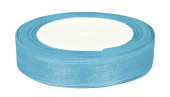 Лента органза 1,2х22,85м Голубой