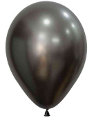 Шар латекс без рисунка 12"Sp шелк 880 Полуночный Серый (50шт)