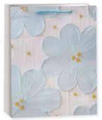 Пакет бумажный L 26х32см Большие цветы Дизайн №4