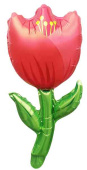 Шар фольга мини с клапаном Цветок Тюльпан Красный 17" 43смFL