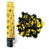 Хлопушка 30 см Бумфети. Звёздные искры, золоточёрный