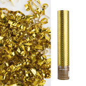 Хлопушка Бумфети 30см пневмо Волны Серпантин Золото Голография 1шт