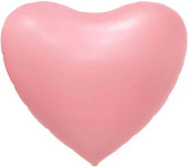 Шар фольга без рисунка 63"FL сердце Сатин Розовый