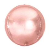 Шар фольга без рисунка 15"FL Сфера металлик Розовое Золото