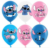 Шар латекс с рисунком 12" пастель Любимый монстрик (25шт)