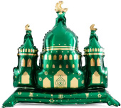 Шар фольга фигура на подставке Сказки Востока Дворец 35" 89смFL (упак)