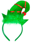 НГ Ободок Новогодний эльф Зеленый ВВ