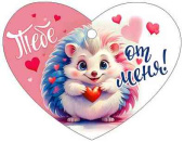 Открытка мини сердце Тебе от меня! (20шт)