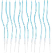 Свеча набор Волна голубые 13см (уп12) ВЗ