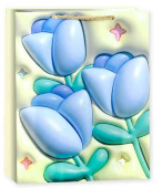 Пакет бумажный XL 31х41см Тюльпаны Дизайн №4