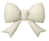 Шар фольга мини с клапаном Бант Кремовый Сатин 21" 53смFL