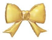 Шар фольга мини с клапаном Бант Золото Сатин 21" 53смFL