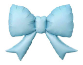 Шар фольга мини с клапаном Бант Голубой Сатин 21" 53смFL